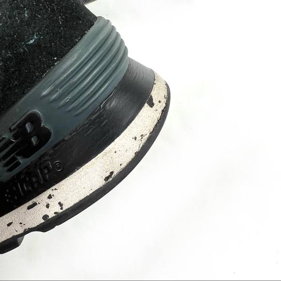 New Balance Mens ML574AT D Classic Running Gray Navy Yellow Sneaker Shoes 8.5 - Picture 11 of 14